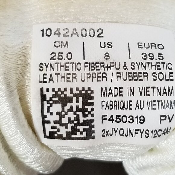 ASICS Solution Speed FF Ribbed Rubber Upper Walking Shoe Off White Size 8 ~ 4398 - Picture 9 of 9